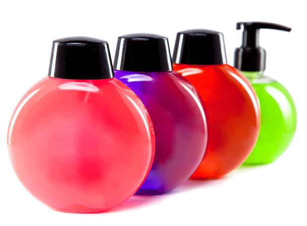 Different color cosmetic bottles - Photo, image