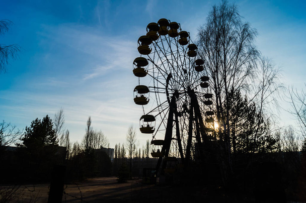 Φέρρης τροχού στην Pripyat - Φωτογραφία, εικόνα