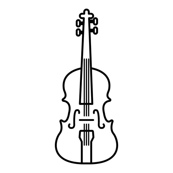 Violine icon , outline style - Vector, Image