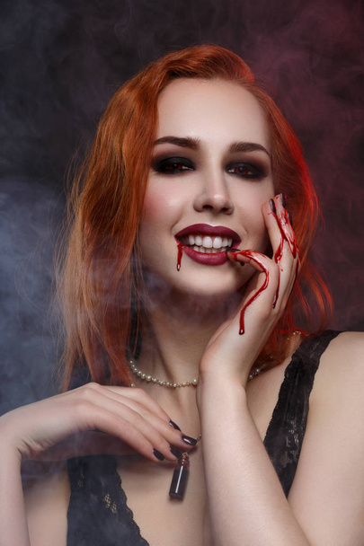 young vampire woman - Photo, Image