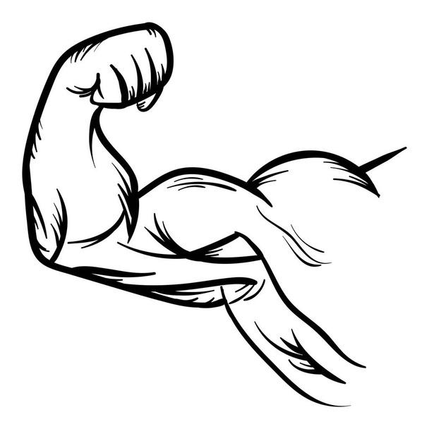 Silny kulturysta Biceps Flex ramię wektor ikona - Wektor, obraz
