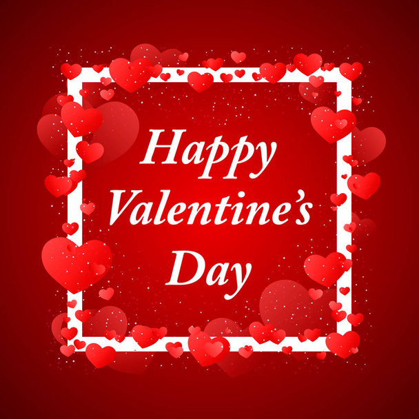 Happy Valentins Day greeting. - Vetor, Imagem