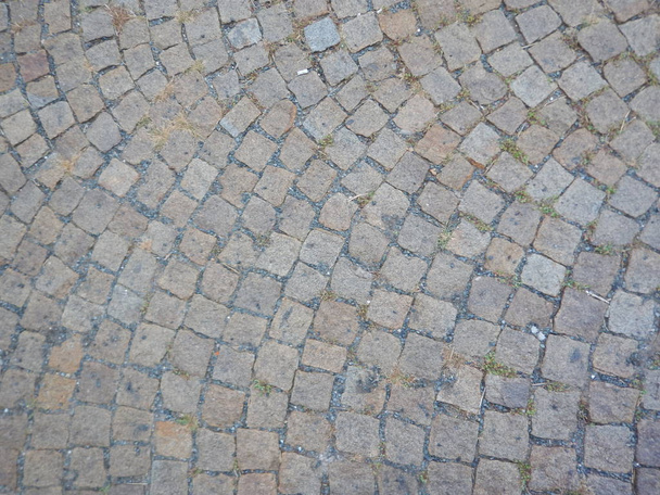 texture of a cobble stone street - Photo, Image