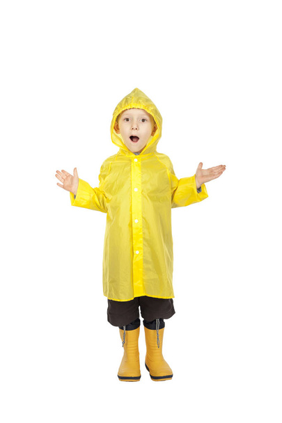 child with raincoat - Foto, afbeelding