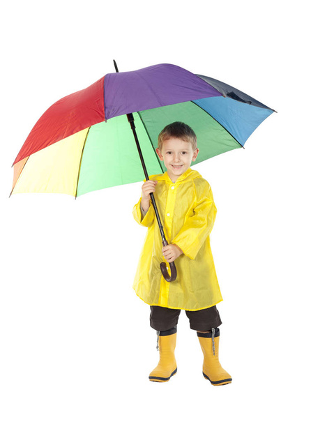child with raincoat - Foto, Imagen