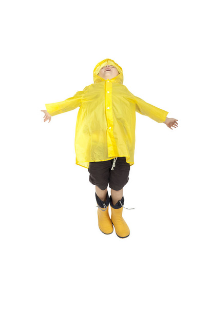 child with raincoat - 写真・画像