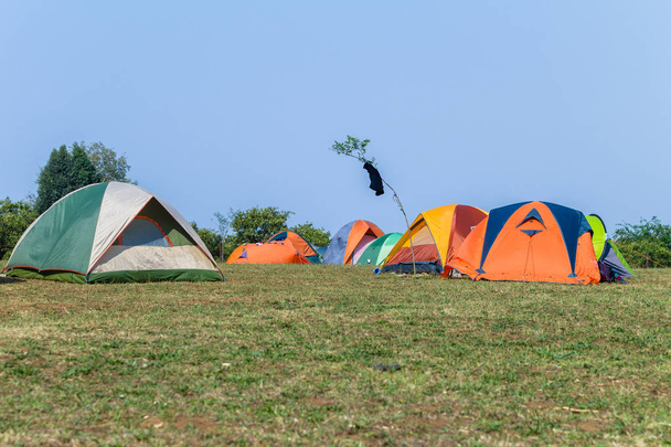 Camping tenten dozijn Outdoors - Foto, afbeelding