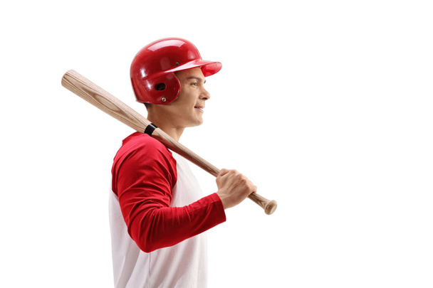 Baseball player with a bat - Φωτογραφία, εικόνα