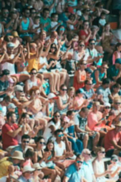 Blurred crowd of people on the stadium. - Photo, Image