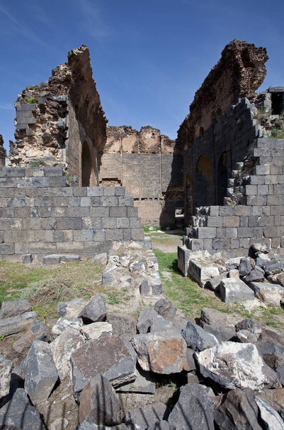 Ruiny starożytnego miasta Bosra (Busra), Syria - Zdjęcie, obraz