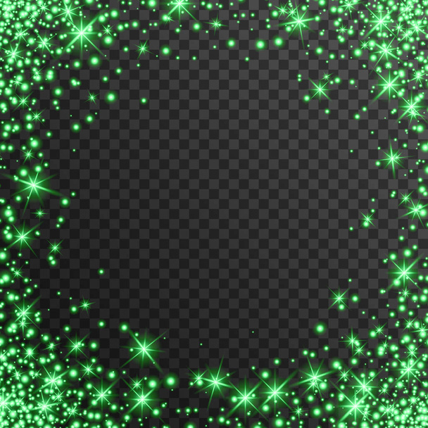 Vektor-Lichteffekt auf transparentem Hintergrund, leuchtendes Designelement für Ihr Projekt, luxuriöse Grußkarte - Vektor, Bild