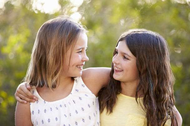Portrait of two happy young girls  - Fotografie, Obrázek