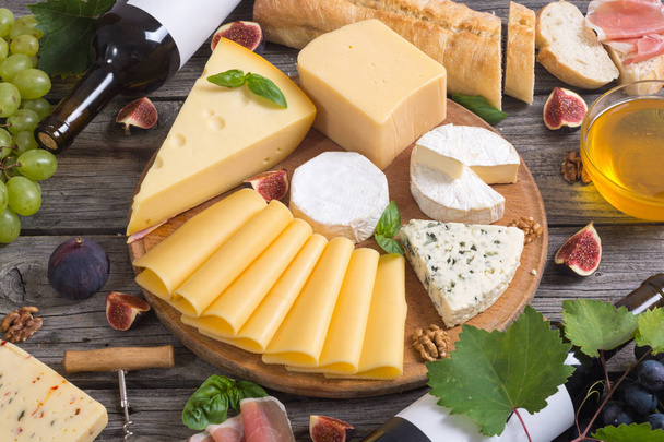 Different kind of cheese  - Фото, зображення