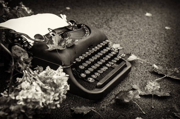 vintage Velha máquina de escrever
 - Foto, Imagem