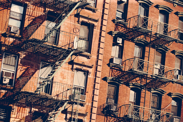 Fire escape in New York - Valokuva, kuva