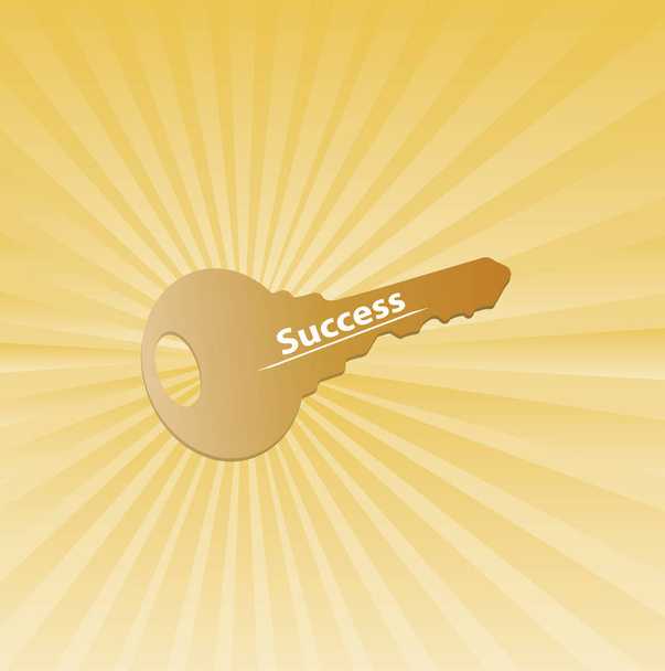 succès commercial écrit sur une clé en or
 - Vecteur, image