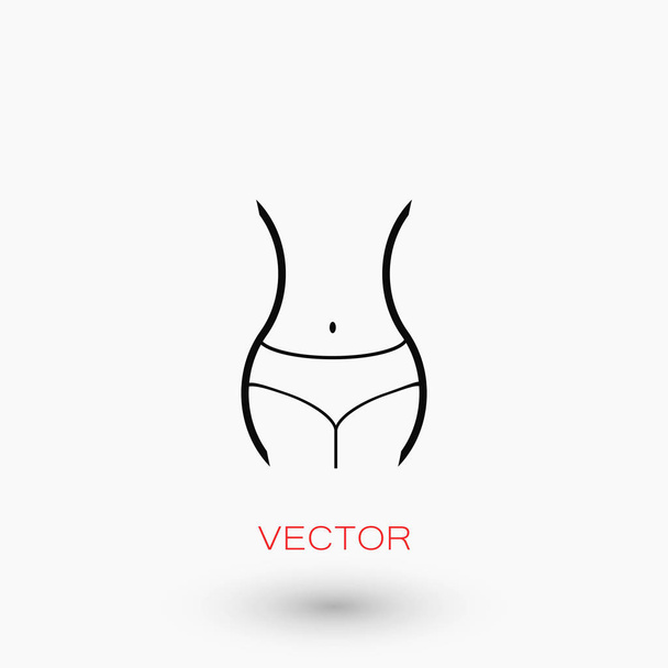 icono de la cintura de la mujer
 - Vector, imagen