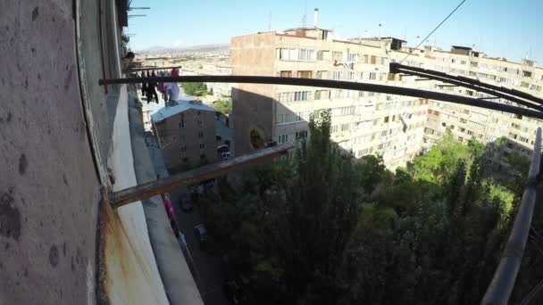 High-rise buildings Yerevan, Armenia timelapse video - Felvétel, videó