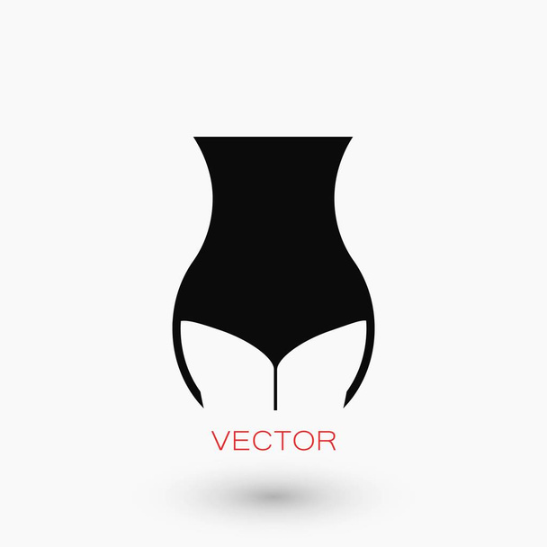 vector icono de la cintura de la mujer
 - Vector, imagen