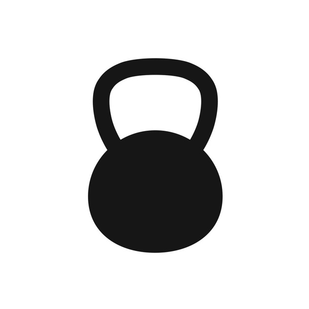 kettlebell noir icon- illustration vectorielle
 - Vecteur, image