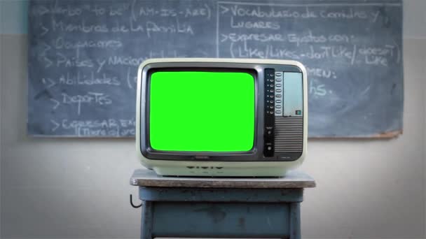 zelená obrazovka televize - Záběry, video