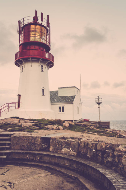 Lindesnes Lighthouse in Norway - 写真・画像