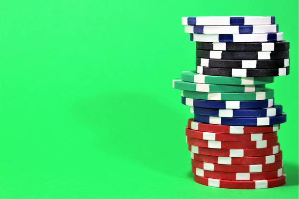 Egy kép egy kaszinó - kocka, chip, szerencsejáték - Fotó, kép