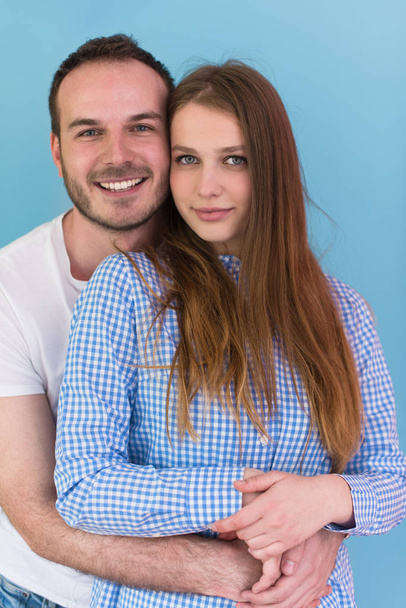 portrait of happy young loving couple - Foto, Imagen