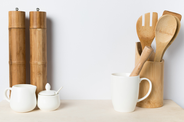 wooden kitchen utensils - Photo, Image