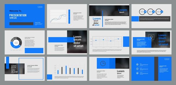 business presentation template design - Vector, Image