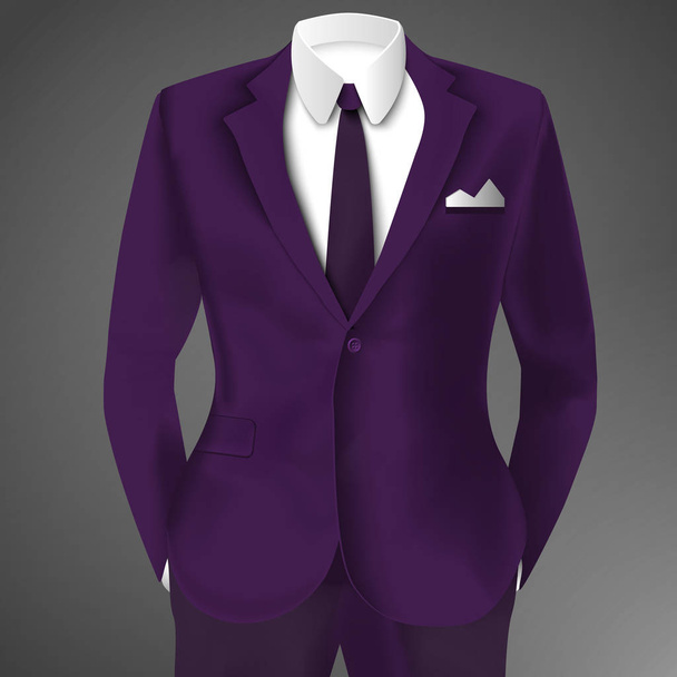 Purple Business Suit Template - Vecteur, image