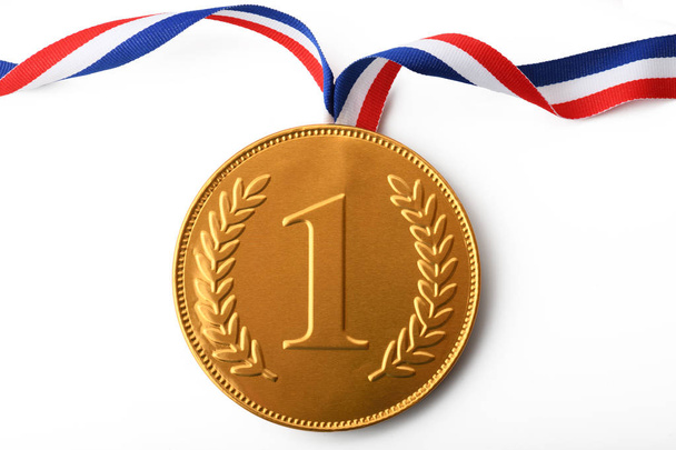 Велика золота перша медаль зі стрічкою
 - Фото, зображення