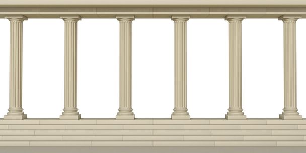 columnas sobre fondo blanco
 - Foto, imagen