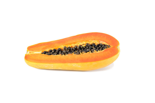 Papaya is rijp helft gesneden gesneden  - Foto, afbeelding