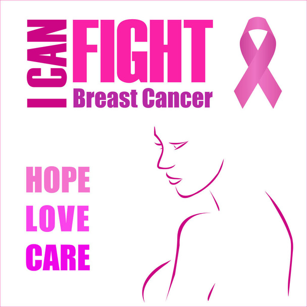 Надежда, любовь и забота - расширение возможностей женщин в борьбе с раком груди
 - Вектор,изображение