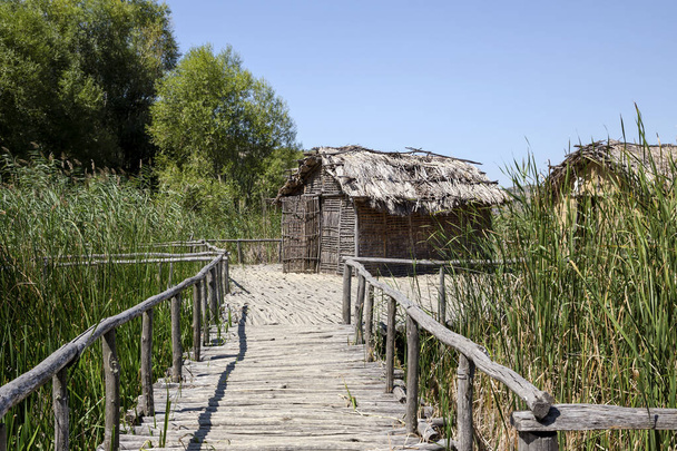 Neolithic lakeshore settlement near the village of Dispilio  - Photo, Image
