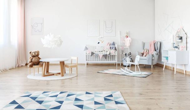 Baby's room with rocking horse - Photo, Image