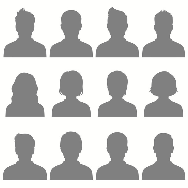  avatar, vector people icon, user faces - Vector, Image
