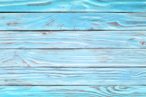 Aquamarine wooden planks, faded wood surface rustic blue table w - Photo, Image