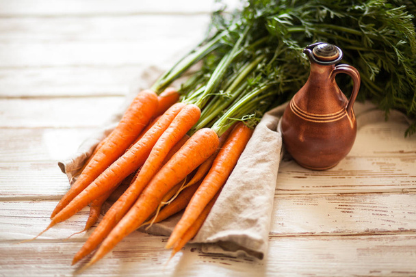 Jus de carotte bio frais
 - Photo, image