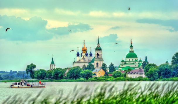 Rostov, Rusya'nın altın yüzük içinde Spaso-Yakovlevsky manastır görünümü - Fotoğraf, Görsel