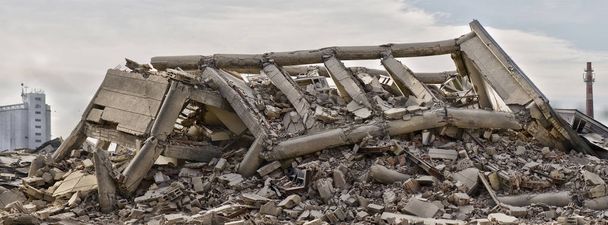 Κατέρρευσε βιομηχανικό κτίριο Πανόραμα - Φωτογραφία, εικόνα