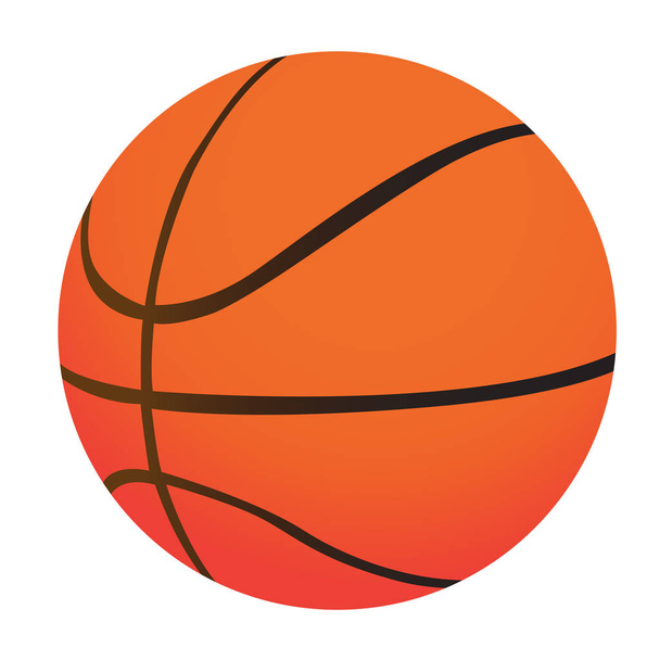 İzole edilmiş basketbol topu - Vektör, Görsel