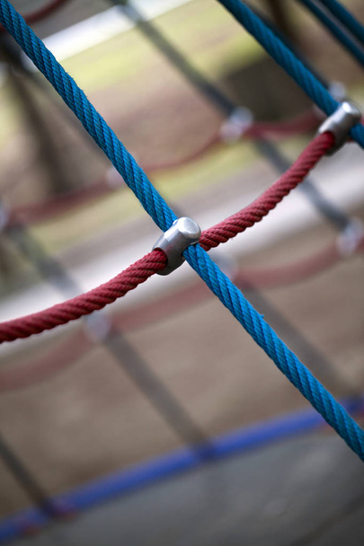 Rope in Playground Equipment in Park - Photo, Image
