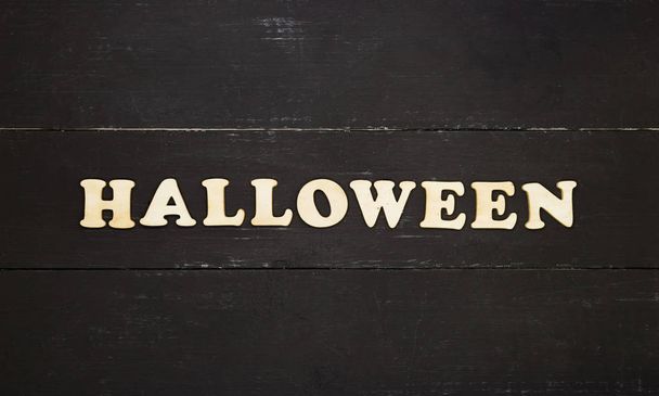 Halloween wooden alphabet - Fotografie, Obrázek
