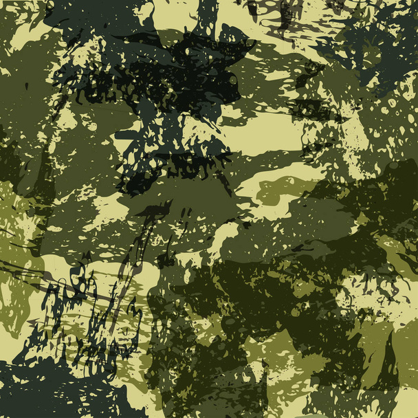 Abstract Military Camouflage Background Made of Splash. Camo Pattern for Army Clothing. Vector - Vector, Image