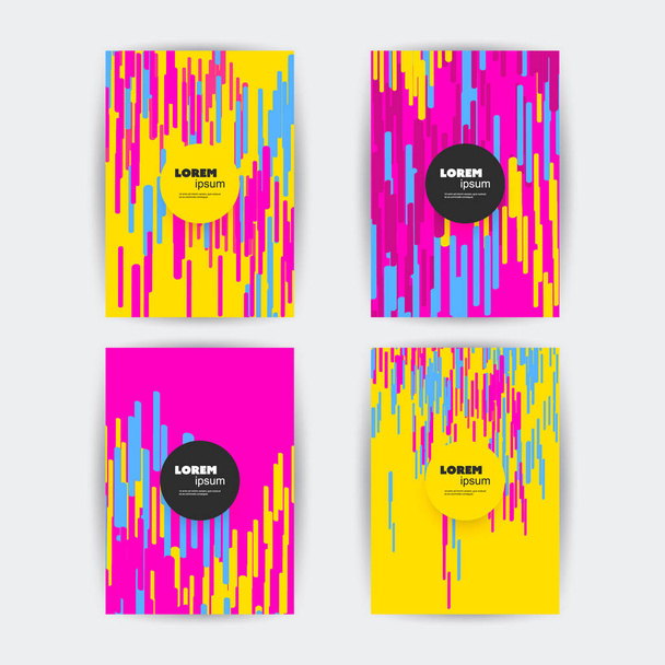 Colorful Covers with Pattern - Applicable for Banners, Placards, Posters, Flyers - Vector, afbeelding