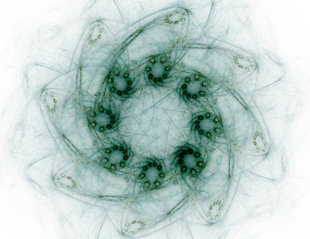 Geometría de la serie Space. Fondo visualmente atractivo hecho de curvas de rejillas conceptuales y elementos fractales adecuados como elemento
  - Foto, imagen
