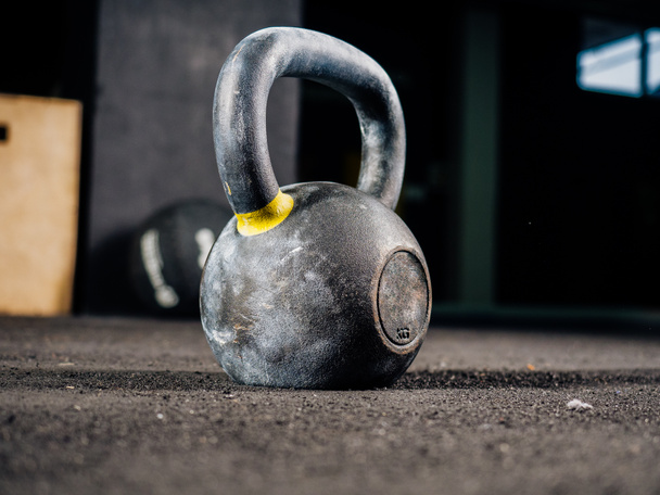 Kettlebells in fitness gym - Photo, Image
