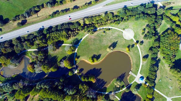 Aerial photo of a recreation park in Chemere - Photo, Image